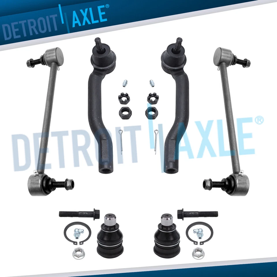 Kit de suspensión delantera, Tierods exteriores, rótula inferior para Nissan Versa 2007-2011 Foto 1 de 4