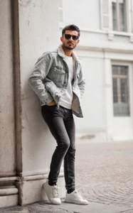 Pull & Bear Jeansjacke Mit Fell gr. M - Bild 1 von 6