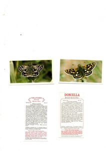 2 DIF SETS BRITISH BUTTERFLIES  DONCELLA/GRANDEE ISSUED 1983/84 EX/MINT