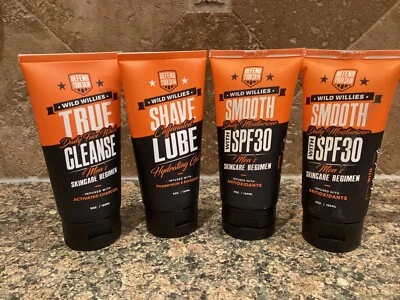 New - Wild Willies Smooth Daily Moisturizer SPF 30 (2), True Cleanse, Shave Lube - Image 1 of 3