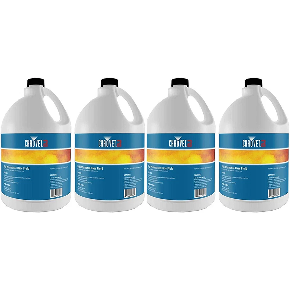 Líquido para máquina de humo/niebla CHAUVET Dj HURRICANE HFG - (4) botellas de galón Foto 1 de 2