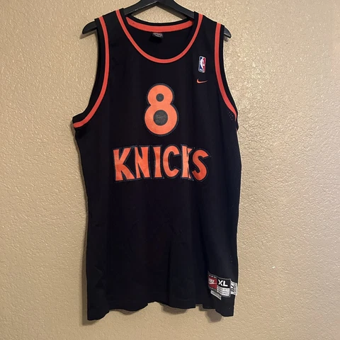 Vintage Nike Latrell Sprewell New York Knicks Swingman NBA Throwback Jersey XL Cover