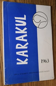 KARAKUL SWA Breeders Association 1963 Yearbook Dutch German English SW Africa - Picture 1 of 5