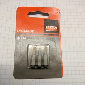 Bahco M4 Bits 1/4" hex drive 59S/M4-3P 3 pack - Picture 1 of 4
