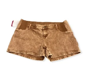 Women's Carpenter Side Panel Maternity Jean Shorts - Isabel Maternity - 12 -S265 - Picture 1 of 3