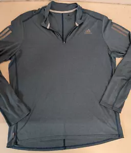 Adidas Running Climalite Ligero Cuarto Cremallera Pullover Turquesa XL Unisex - Imagen 1 de 14