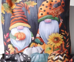 Fall Gnomes Humor Decorative Indoor/Outdoor Pillow - Picture 1 of 7