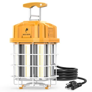 Linkable 80W LED Temporary Work Light Construction Jobsite Light 5000K Daylight - Picture 1 of 9