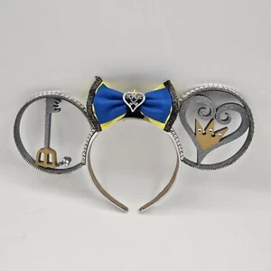 Disney Parks Kingdom Hearts Minnie Mouse Ears Headband Silver Gray RARE - Picture 1 of 6