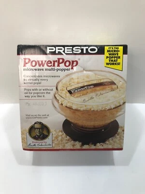 De colección (NUEVO) Presto PowerPop 04830 Microondas PopCorn Multi Popper Foto 1 de 4