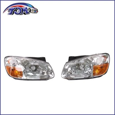Headlamp Assembly Set For 2007-2009 Kia Spectra Left and Right 2PCS With Bulb  - Image 1 of 4