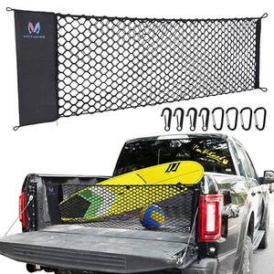 Elastic Truck Bed Cargo Net Envelope Storage Mesh for Chevrolet 1500/2500 3500 - Picture 1 of 24