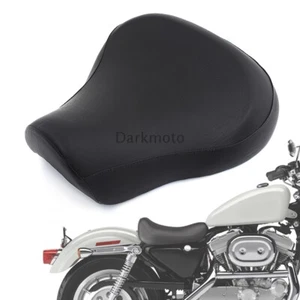 Black Front Driver Rider Solo Seat Fit For Harley Sportster 883 1200 72 48 83-03 - Bild 1 von 12