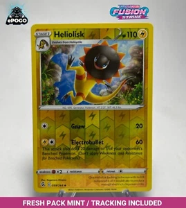 Heliolisk 099/264 Reverse Holo Pokemon TCG Fusion Strike Card MINT SHIPPED TODAY - Picture 1 of 2