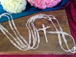Crystal wedding lasso/ Lazo De Boda/ Wedding Lazo/silver Plated - Picture 1 of 8