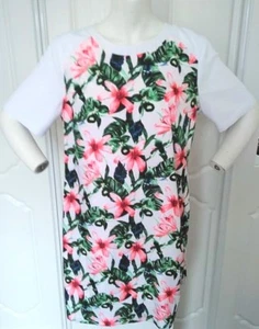 VINCE CAMUTO SIZE 14 TROPICAL PRINT SHIFT DRESS IN EXCELLENT CONDITION - Picture 1 of 3