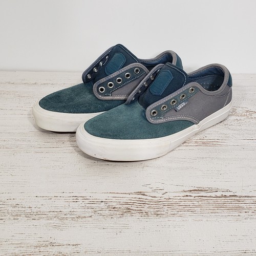 Vans PRO Chima Ferguson scamosciato blu verde uomo taglia 6 5 senza lacci