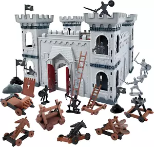 Mostop Medieval Castle Knight Toy Solider Army Figures Toy, DIY Assembled Castle - Picture 1 of 12