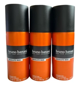 3x Bruno Banani ABSOLUTE MAN Deo Spray Deodorant (3 x 150 ml) - Bild 1 von 1