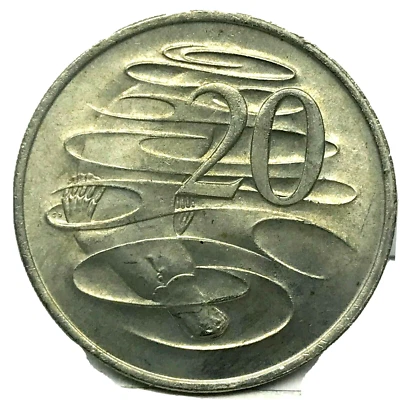 Australia, 1966(L)-?Twenty Cents, 20c, Elizabeth II - (Gem Uncirculated) Coin. - Image 1 of 4