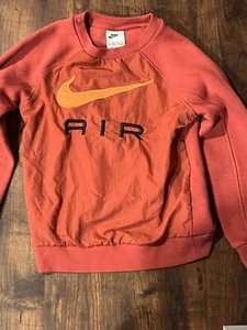 Limited Edition Nike Air Performance Fleece Boys Sweatshirt in Red size 6 - Picture 1 of 3