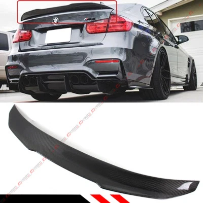 Alerón de maletero PSM Duckbill de fibra de carbono para BMW F80 M3 2015-18 y 12-18 F30 Foto 1 de 4