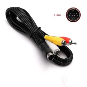 SEGA MEGA DRIVE 2 CAVO AUDIO VIDEO COMPOSITO PER CONSOLE TV AV RCA CABLE LEAD - Picture 1 of 3