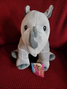 Juguete de peluche de 10" Kohl's Cares I Know A Rhino Animal de peluche Charles Fuge gris niños - Imagen 1 de 4