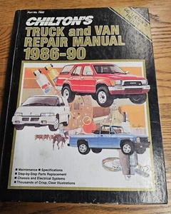 Chilton's Truck and Van Repair Manual 1986-1990 Hard-Back Book - Picture 1 of 12