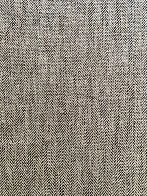 6 Yds Pindler Ardsley Chevron Woven Backed Upholstery Fabric Slate 6308 - Image 1 of 4