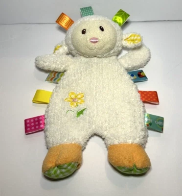 Mary Meyers Taggies Signature Collection Cordero Blanco Lovey Flor Amarilla Pesada Foto 1 de 4