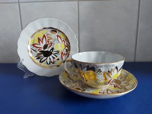 Hergestellt in der UdSSR-Teegedeck-Goldrand-Lomonosov(ЛФЗ)-Goldene Kamille " - Bild 1 von 19