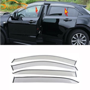 For Cadillac XT4 2018-2022 ABS Window Visor Vent Sun Shade Rain Guard Door Visor - Picture 1 of 8