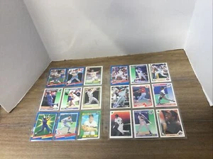 baseball card lot Of Two Sheets 18 Cards In Both Sheets Andrew Dawson And More - Picture 1 of 21