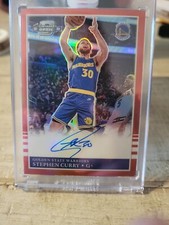 2022-23 Panini Contenders Optic 1985 Tribute ON CARD AUTO STEPHEN CURRY Red /60
