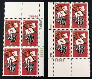 1965 Settlement of Florida 5 Cent 5c Stamp 2 Blocks of 4 Scott #1271 - Picture 1 of 5