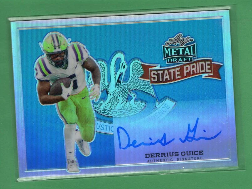 2018 Leaf  Metal state pride Holo RC Autograph Derrius Guice no.SP-DG1 - Image 1 of 1