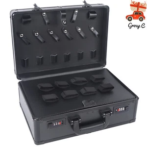 Large Barber Tool Storage Portable Travel Carry Case/Hairdresser's Bag Box USA - Picture 1 of 16