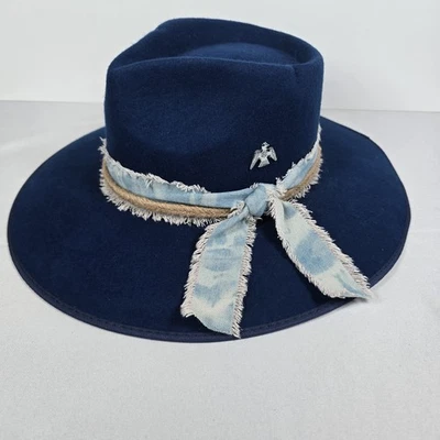 Shyanne Blue Wool Fedora Western Ranch Cowboy Hat Women’s Size OS NWT - Image 1 of 4