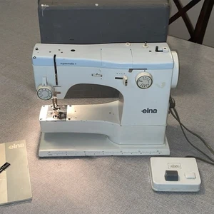 Macchina da cucire Elna 62c Supermatic con custodia e accessori - Foto 1 di 11