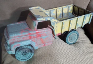 Hubley Dump Truck Vintage USA 1960'S Ready to paint restore Solid 11 inches long - Picture 1 of 14