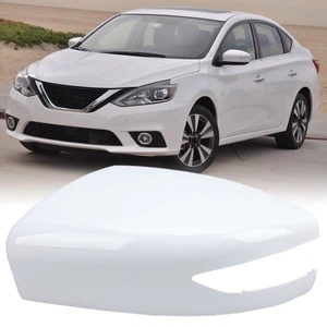 Left Side Door Mirror Cover Housing Cap For Nissan Altima Sedan 2013-2018 White - Picture 1 of 13