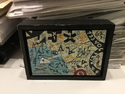 Pequeña pieza de arte de madera firmada única por Greg Haberny (2011 o anterior)  Foto 1 de 4