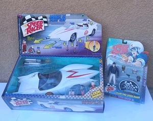 1999 Speed Racer Resaurus Mach 5 Play Set & Action Figure New Sealed 2 Lot - Picture 1 of 7