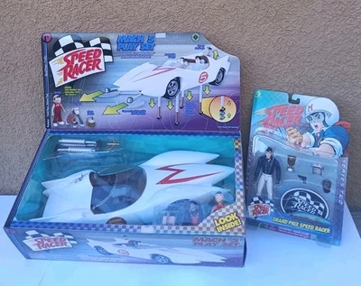 1999 Speed Racer Resaurus Mach 5 Play Set & Action Figure New Sealed 2 Lot - Image 1 of 4