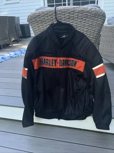 Harley Davidson Men's Trenton Mesh Riding Jacket Motorcycle Mesh Fabric Jacket - Picture 1 of 4