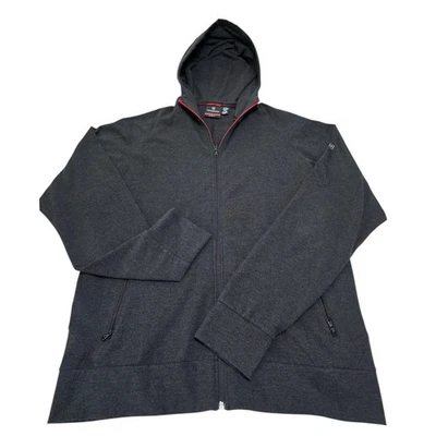 Sudadera con capucha Victorinox ajuste a medida cremallera completa gris carbón para hombre talla L Foto 1 de 4