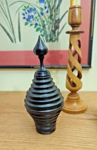 Ebony Wood Turned Vessel From Mozambique - Picture 1 of 5