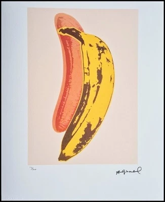 ANDY WARHOL * Banana *50 x 40 cm * signed lithograph * limited # 112/200 - Bild 1 von 4