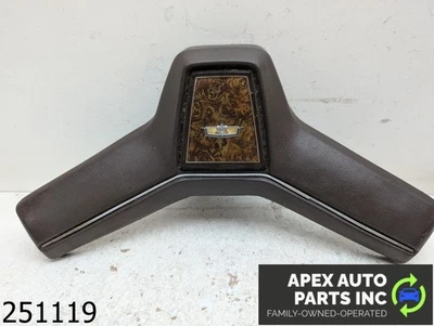 Chevrolet Caprice 1978 fabricante de equipos originales 4,1 L volante bocina almohadilla marrón Foto 1 de 4